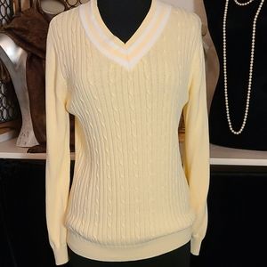 White Stag yellow sweater size lrg